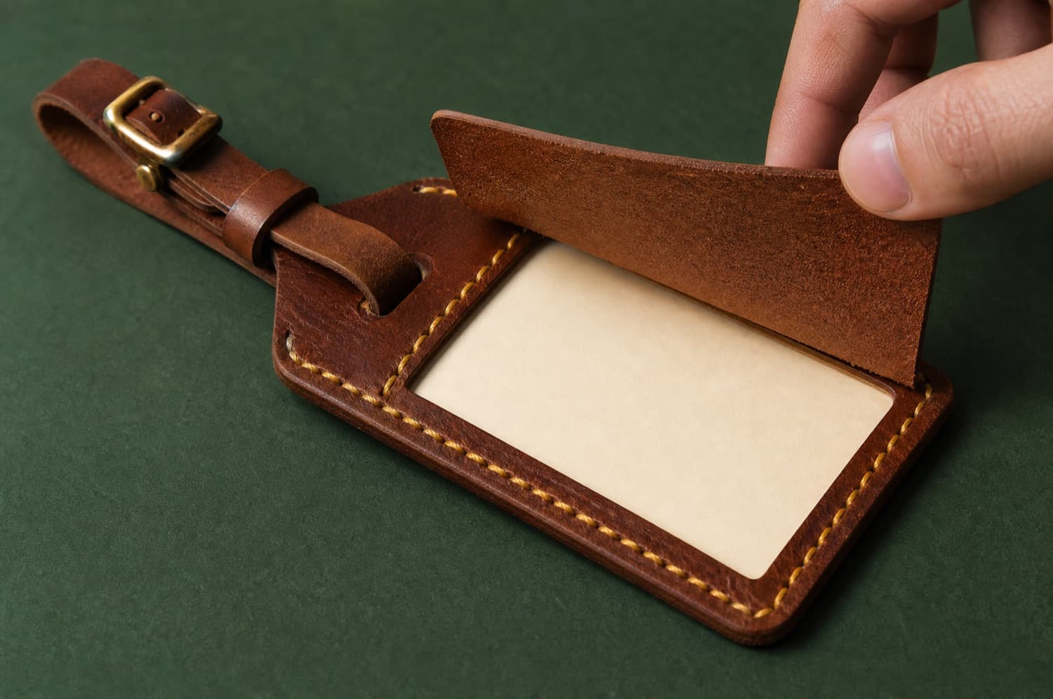Tag Set 2 opened out to show its pockets and slots
