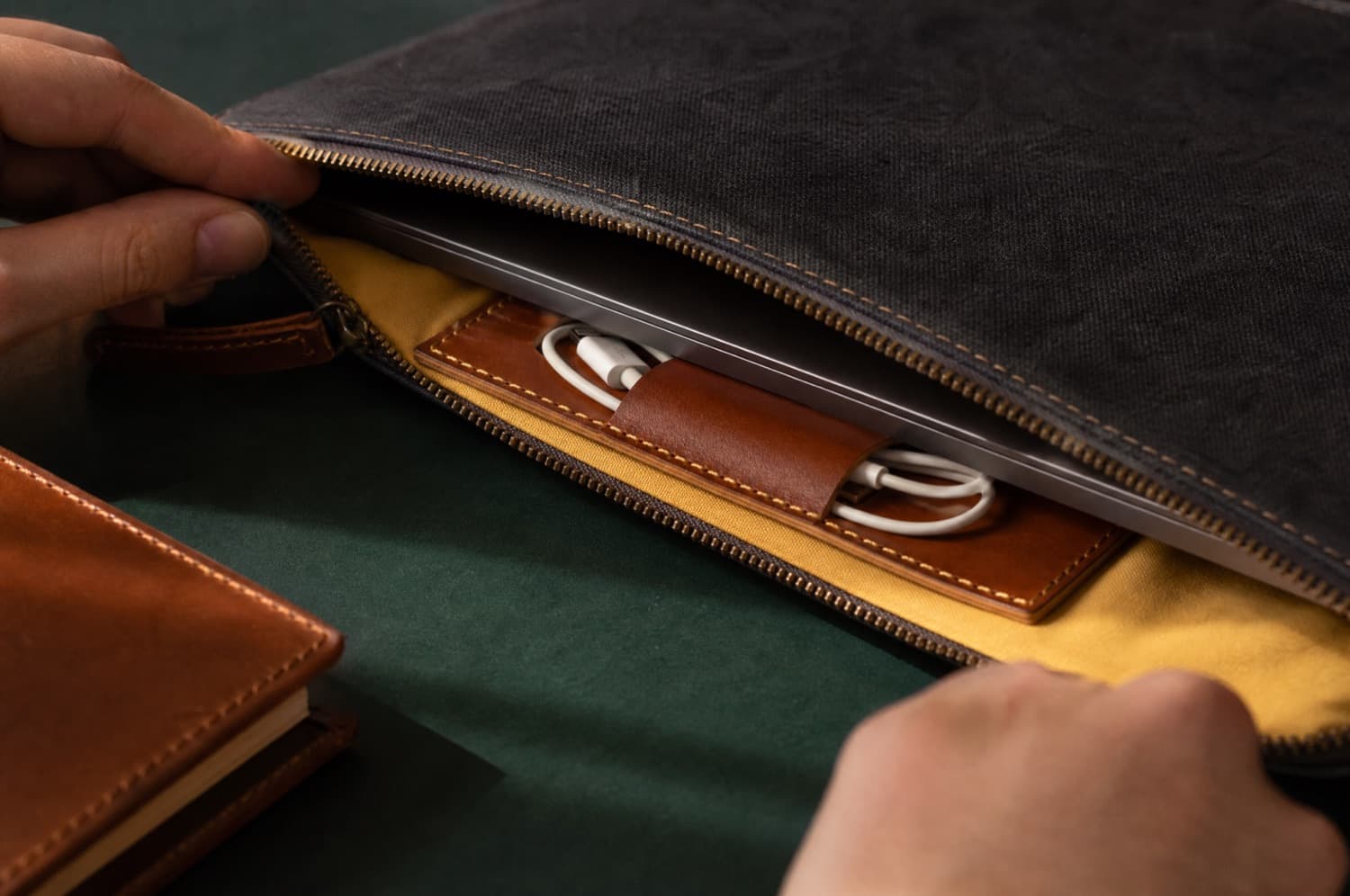 Roll Flat opened out to show its pockets and slots