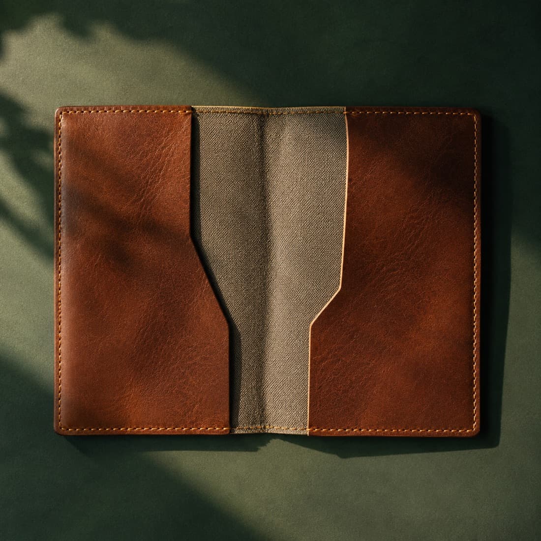 Cover Shielded photographed closed on a deep green ground
